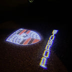 PORSCHE LOGO PROJECTOT LIGHTS Nr.36 (Menge 1 = 2 Logo Film / 2 Türleuchten)