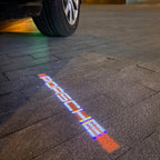 PORSCHE LOGO PROJECTOT LIGHTS Nr.74 (Anzahl 1 = 2 Logo Film/2 Türleuchten)