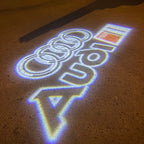AUDI LOGO PROJECTOT LIGHTS Nr.19 (quantité 1 = 2 Logo Films /2 feux de porte)