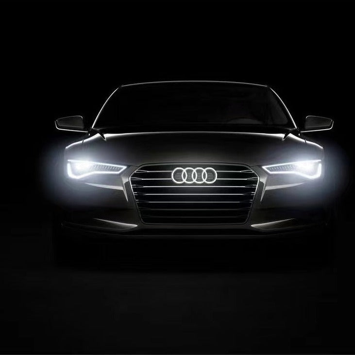 AUDI Front Grill Logo LED with dznamic indicator original color  28.8CM
