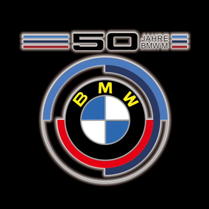 BMW LOGO PROJECTOT LIGHTS Nr.01 (quantità 1 = 1 set/2 luci porta)