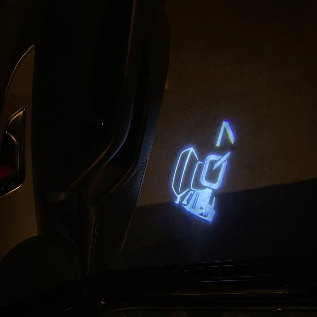 AUDI LOGO PROJECTOT LIGHTS Nr.19 (quantité 1 = 2 Logo Films /2 feux de porte)