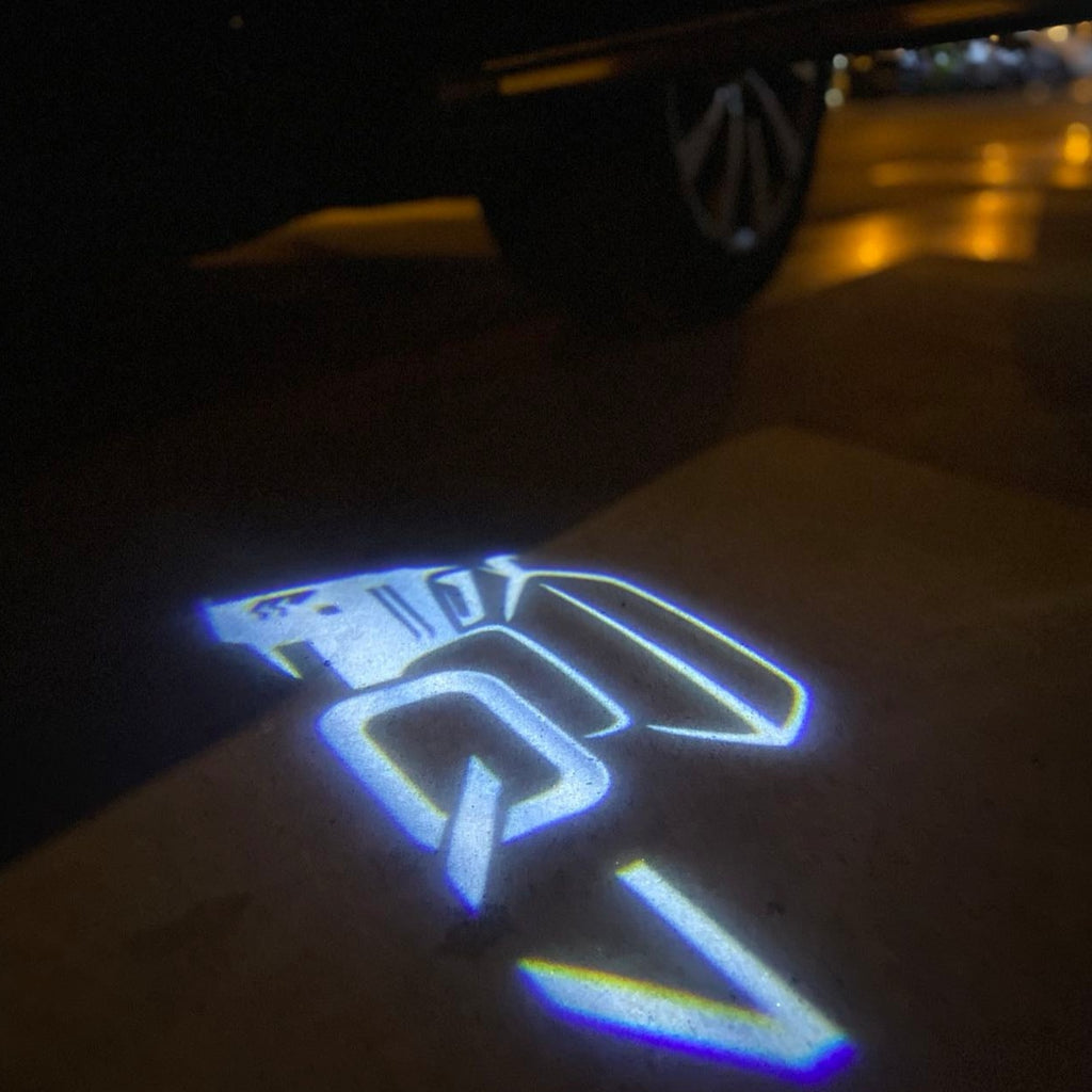 AUDI LOGO PROJECTOT LIGHTS Nr.19 (quantité 1 = 2 Logo Films /2 feux de porte)
