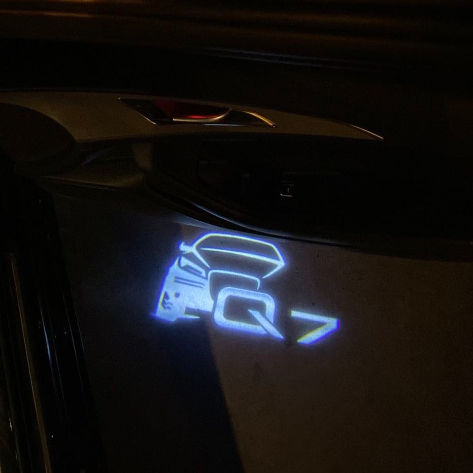 AUDI LOGO PROJECTOT LIGHTS Nr.19 (quantité 1 = 2 Logo Films /2 feux de porte)