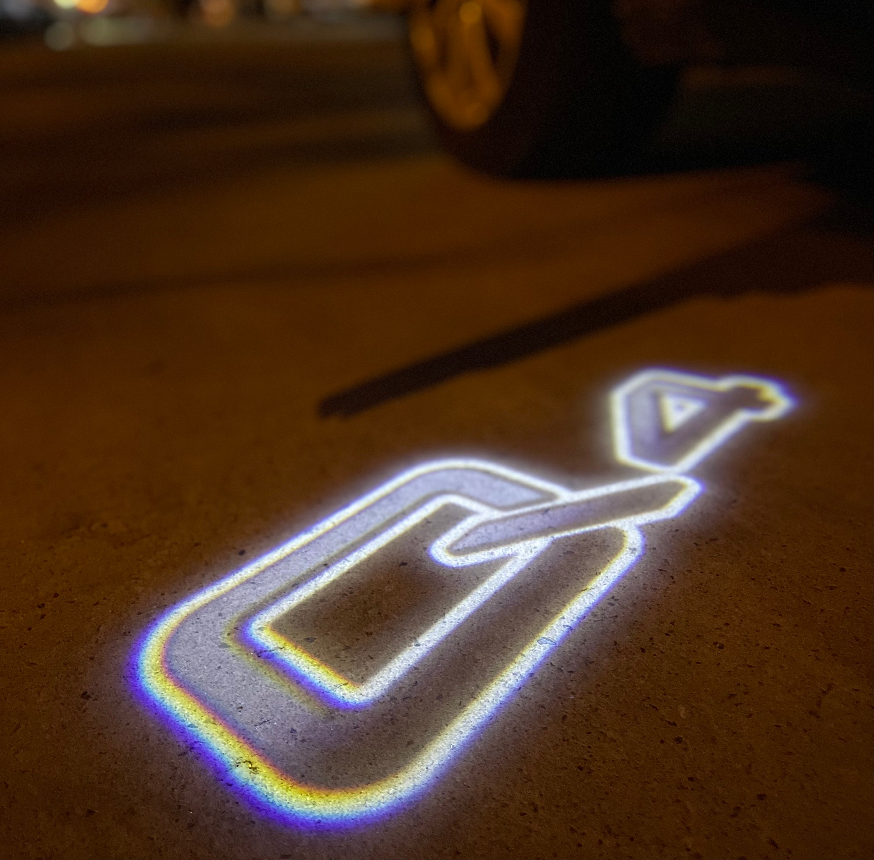 AUDI LOGO PROJECTOT LIGHTS Nr.19 (quantité 1 = 2 Logo Films /2 feux de porte)