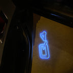 AUDI LOGO PROJECTOT LIGHTS Nr.19 (quantité 1 = 2 Logo Films /2 feux de porte)