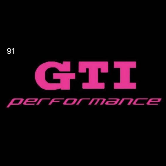 GTI PERFORMANCE Logo أضواء الباب عدد. 18 (الكمية 1 = 2 شعار فيلم / 2 مصباح باب)