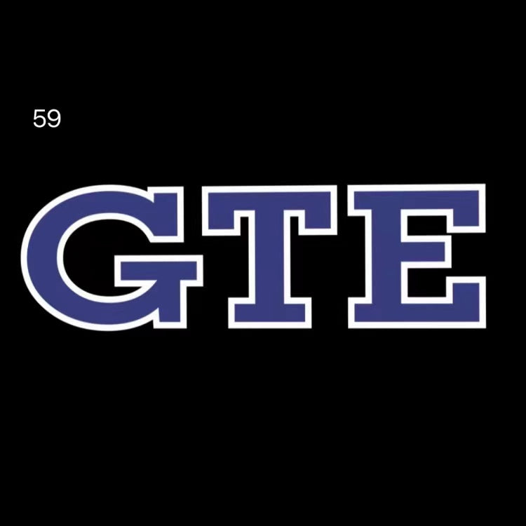 Volkswagen Türleuchten GTE Logo Nr. 44 (Menge 1 = 2 Logofolien /2 Türleuchten)