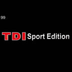 علامات على باب السيارة مصابيح فولكس فاجن TDI