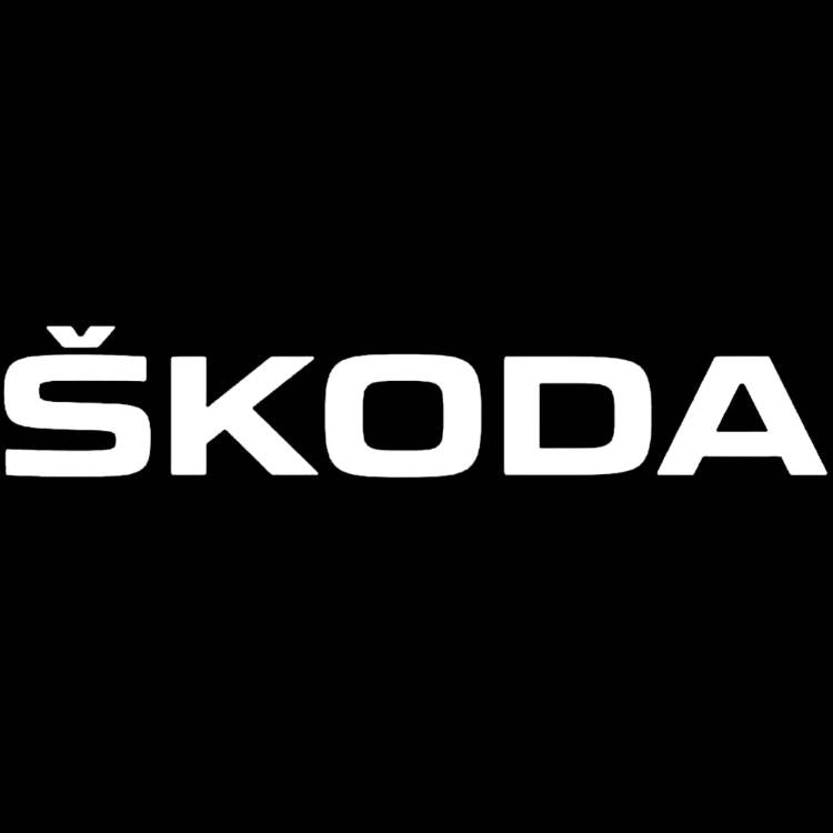 LUCI PROIETTORI LOGO SKODA Nr.89 (quantità 1 = 2 Logo Film / 2 luci porta)