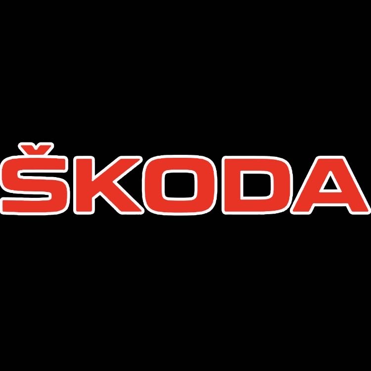 SKODA LOGO PROJECTOR LIGHTS Nr.40 (Menge 1 = 2 Logo Film / 2 Türlichter)