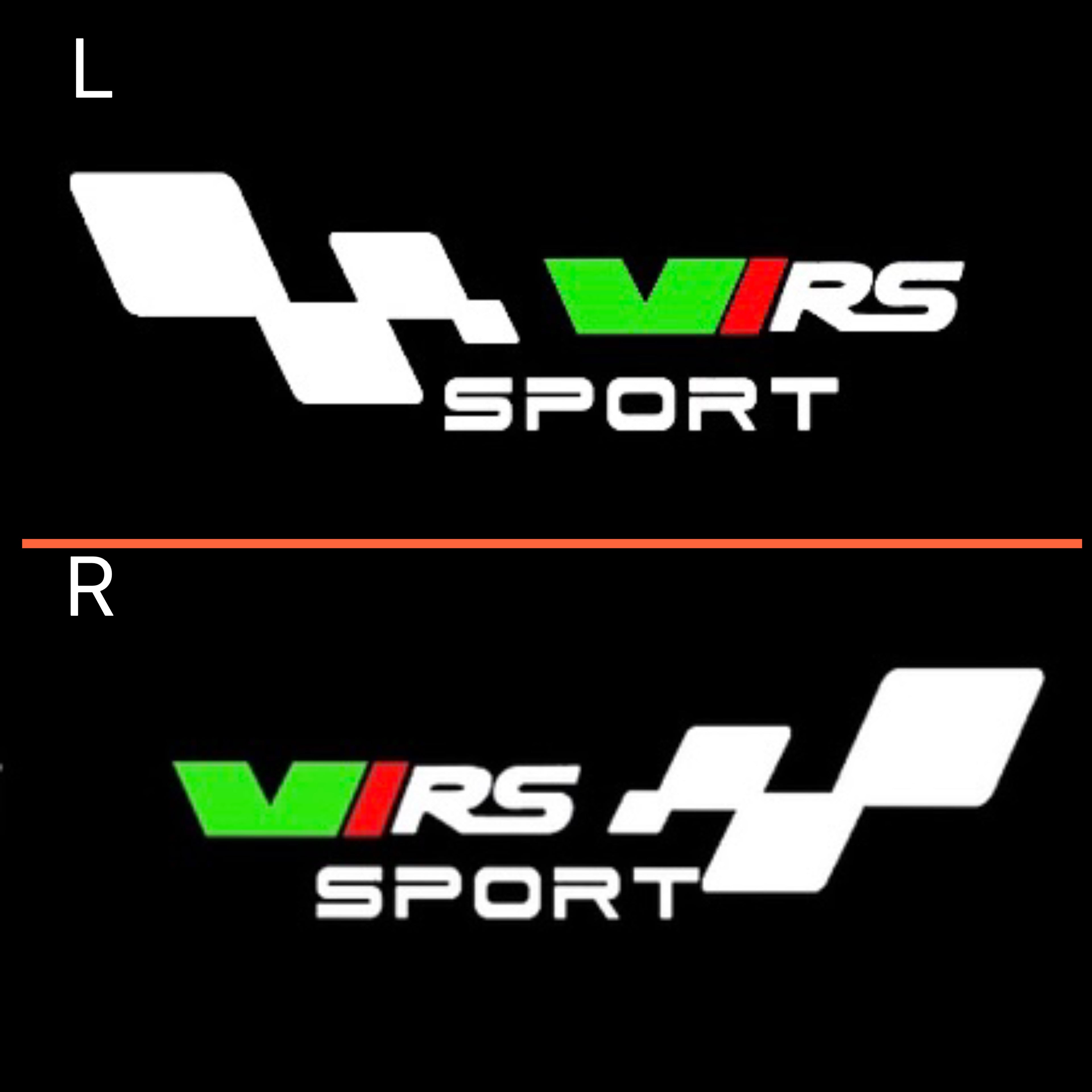 SKODA VRS LOGO LIGHTS Nr.22 (quantità 1 = 2 Logo Film / 2 luci porta)
