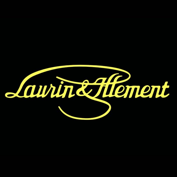 SKODA Laurin & Klement LOGO LOGO PROJEKTORLEUCHTEN Nr.19 (Anzahl 1 = 2 Logo Folien / 2 Türleuchten)