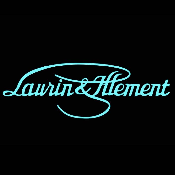 LUCES DE PROYECTOR DE LOGOTIPO SKODA Laurin & Klement Nr.19 (cantidad 1 = 2 películas con logotipo / 2 luces de puerta)