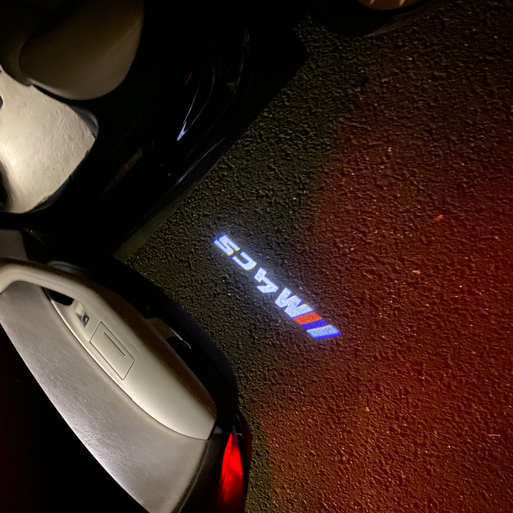 BMW  M4 CS  LOGO PROJECTOT LIGHTS Nr.6027 (quantity 1 = 1 sets/2 door lights)