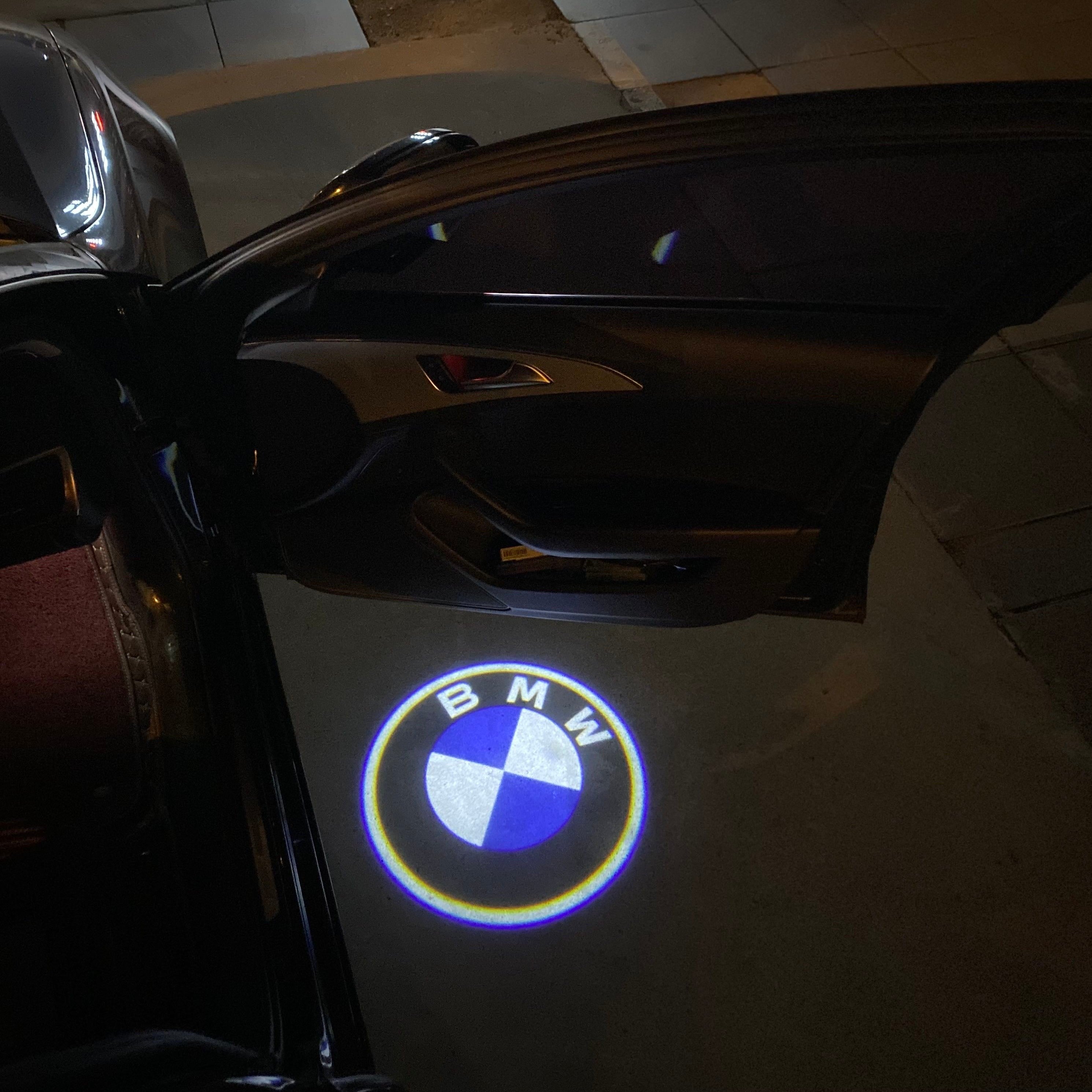 BMW LOGO PROJECTOT LIGHTS Nr.01 (quantità 1 = 1 set/2 luci porta)