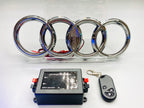 AUDI Front Grill Logo LED with dznamic indicator original color  28.8CM