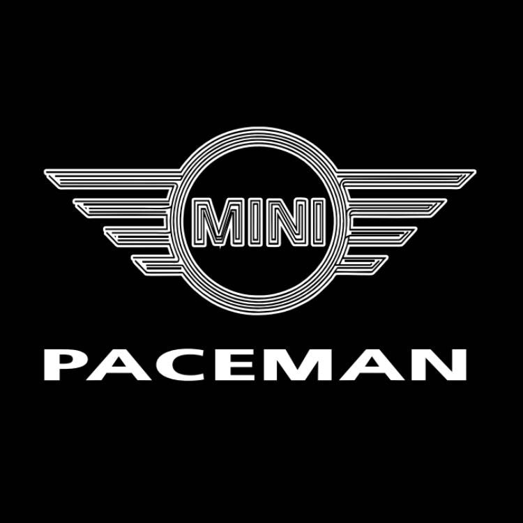 MINI PACEMAN LOGO PROJECROTR LIGHTS Nr.32 (Menge 1 = 2 Logo Film / 2 Türleuchten)