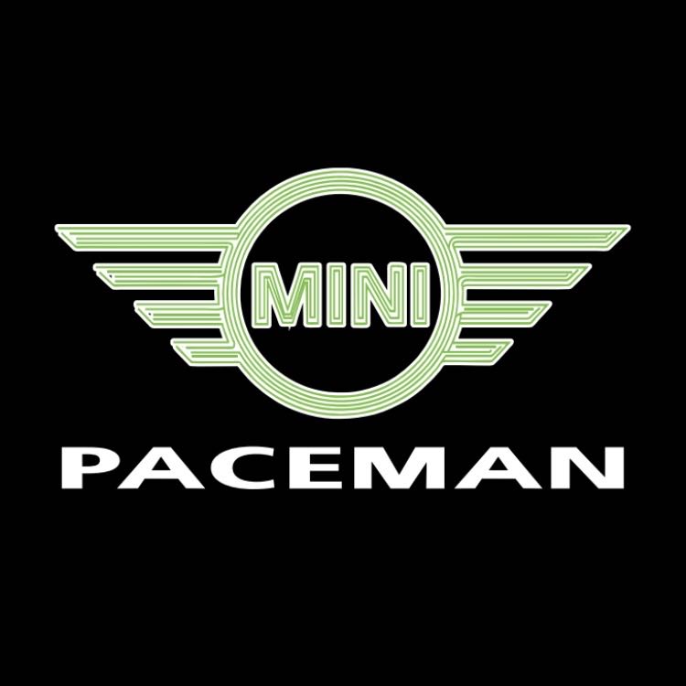 LUCES DE PROYECTOR CON LOGO MINI PACEMAN Nr.132 (cantidad 1 = 2 Película de Logo / 2 luces de puerta)