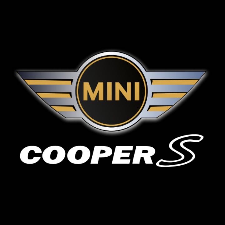MINI COOPER S LOGO PROJECROTR LIGHTS Nr.96 (Menge 1 = 2 Logo Film / 2 Türleuchten)