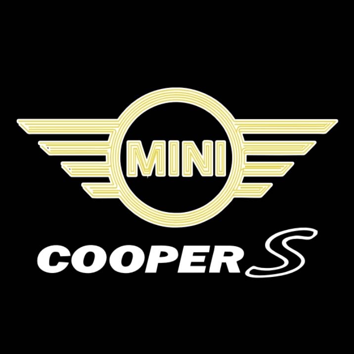 MINI COOPER S LOGO PROJECROTR LIGHTS Nr.139 (cantidad 1 = 2 logo película / 2 luces de puerta)