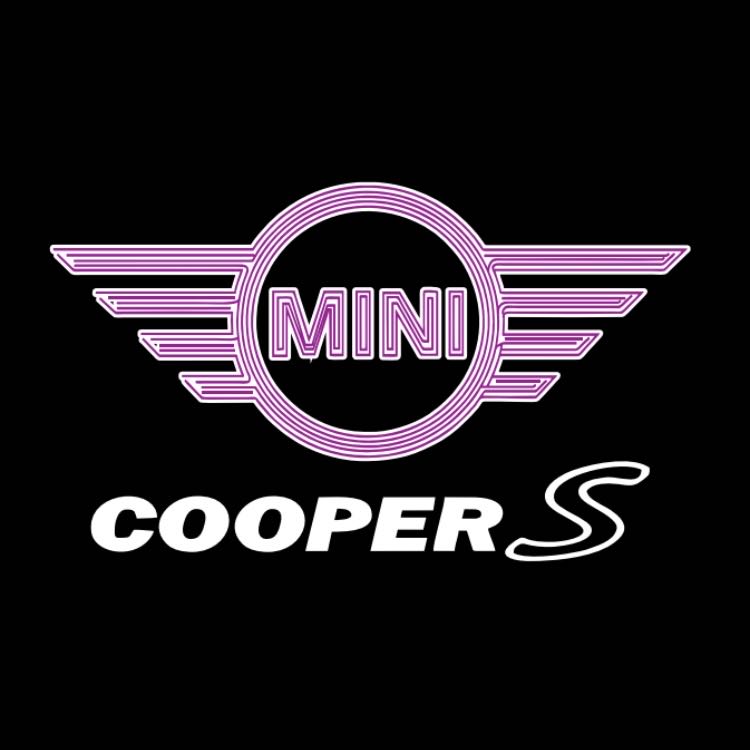 MINI COOPER S LOGO PROJECROTR LIGHTS Nr.144 (cantidad 1 = 2 logo película / 2 luces de puerta)