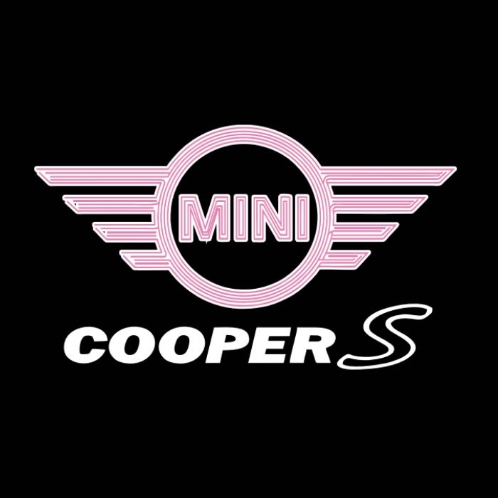 MINI COOPER S LOGO PROJECROTR أضواء Nr.125 (كمية 1 = 2 شعار فيلم / 2 أضواء الباب)