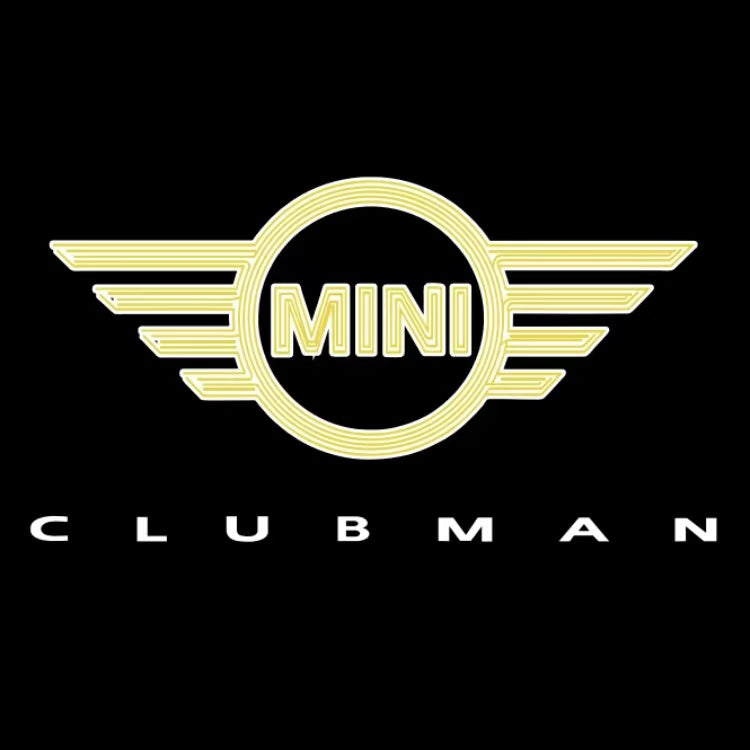 LUCES DE PROYECTOR CON LOGO CLUBMAN N ° 137 (cantidad 1 = 2 Película de logotipo / 2 luces de puerta)