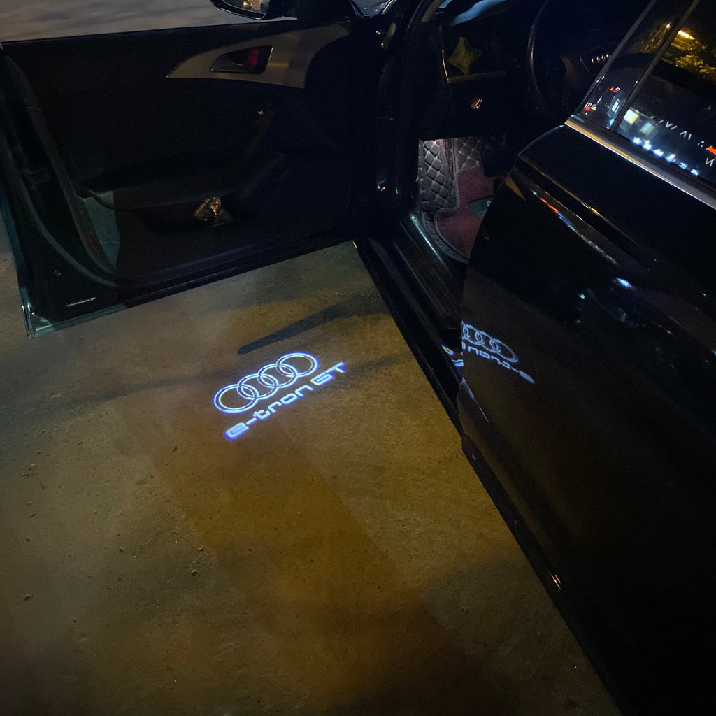 AUDI LOGO PROJECTOT LIGHTS Nr.19 (quantité 1 = 2 Logo Films /2 feux de porte)
