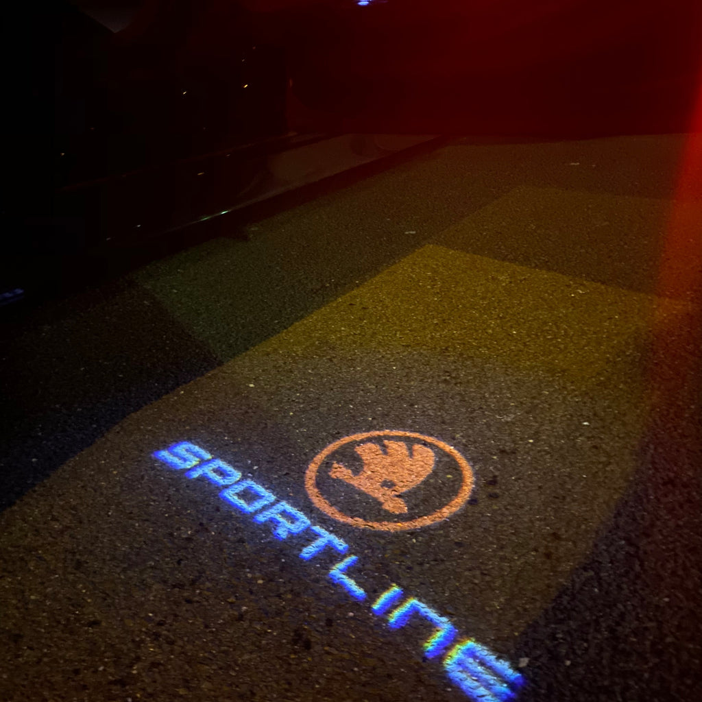 SPORT LINE LOGO PROJECTOT LIGHTS Nr.05 (quantità 1 = 2 Logo Film / 2 luci porta)