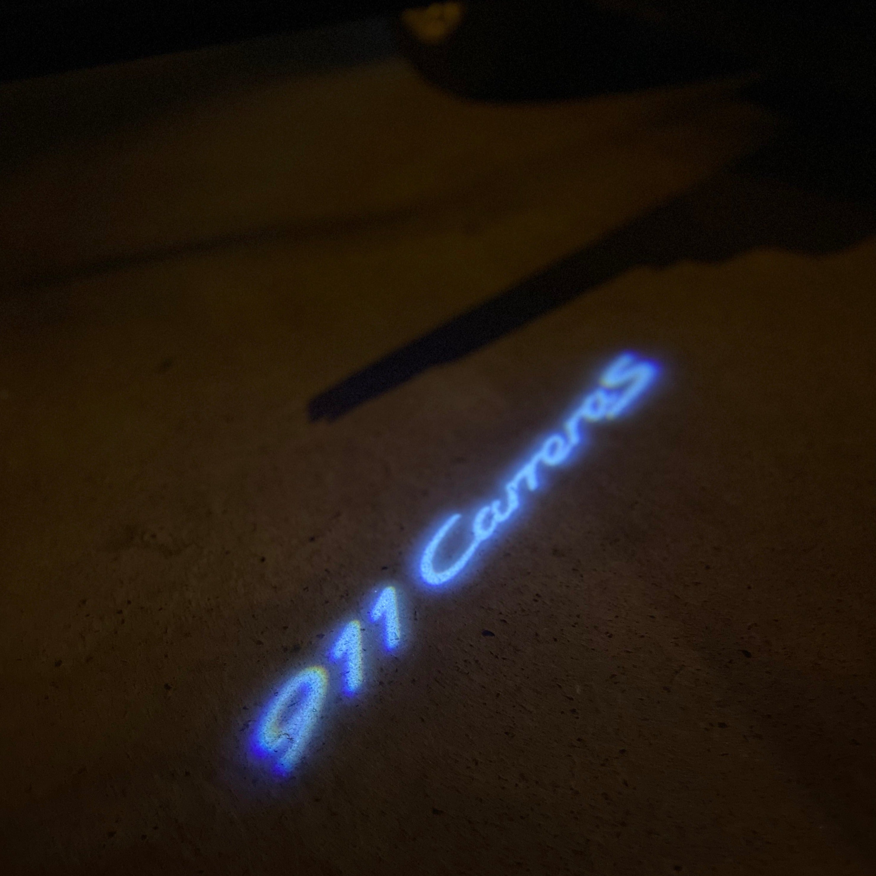 PORSCHE Carrera  LOGO PROJECTOT LIGHTS Nr.8082(quantity  1 =  2 Logo Film /  2 door lights)