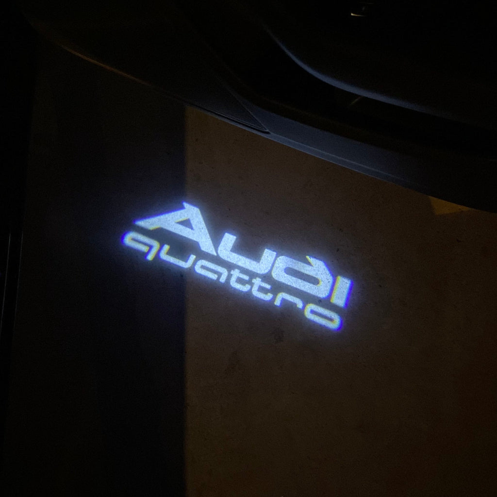 AUDI LOGO PROJECTOT LIGHTS Nr.19 (quantité 1 = 2 Logo Films /2 feux de porte)