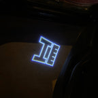 AUDI LOGO PROJECTOT LIGHTS Nr.19 (الكمية 1 = 2 Logo Films /2 أضواء الباب)