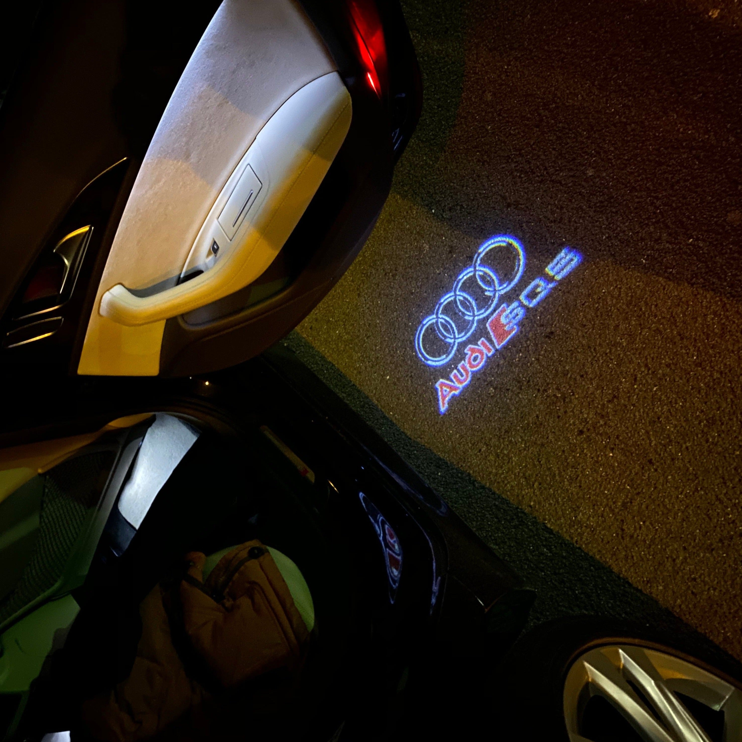 AUDI LOGO PROJEKTOT LIGHTS Nr.253 (Menge 1 = 2 Logo Films /2 Türlichter im Kombi 652899;