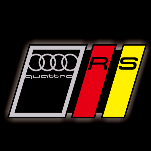 AUDI LOGO PROJECTOT LIGHTS Nr.19 (quantité 1 = 2 Logo Films /2 feux de porte)