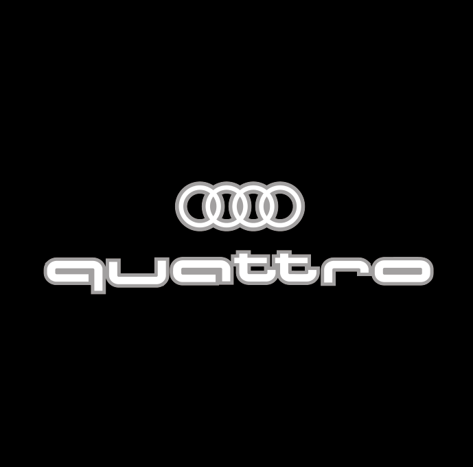AUDI LOGO PROJECTOT LIGHTS Nr.19 (quantité 1 = 2 Logo Films /2 feux de porte)