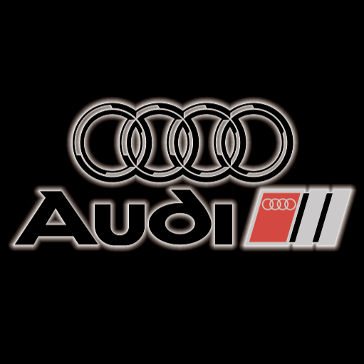 AUDI LOGO PROJECTOT LIGHTS Nr.19 (quantité 1 = 2 Logo Films /2 feux de porte)