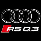 AUDI LOGO PROJECTOT LIGHTS Nr.19 (quantité 1 = 2 Logo Films /2 feux de porte)