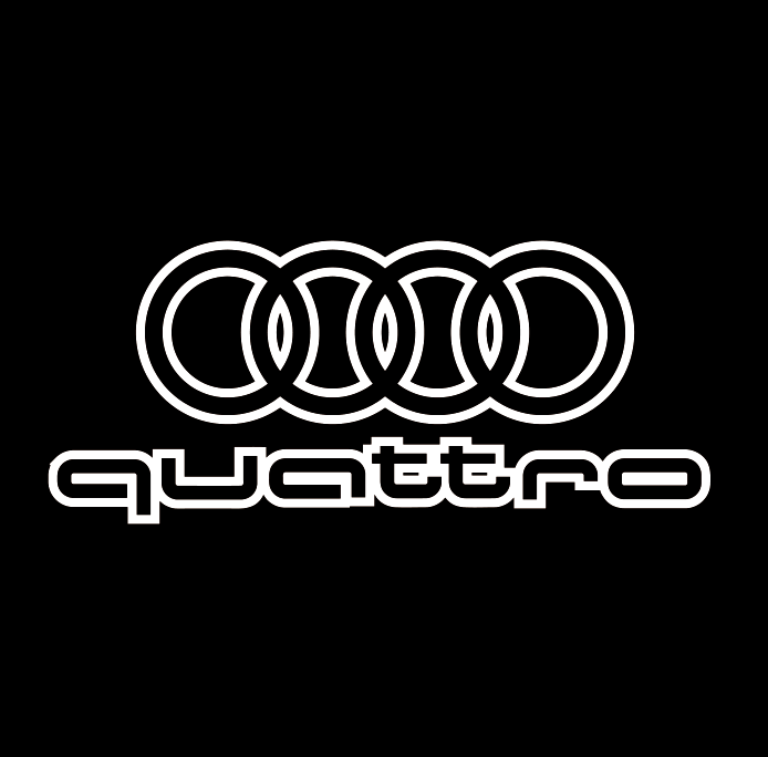 AUDI LOGO PROJECTOT LIGHTS Nr.19 (quantité 1 = 2 Logo Films /2 feux de porte)