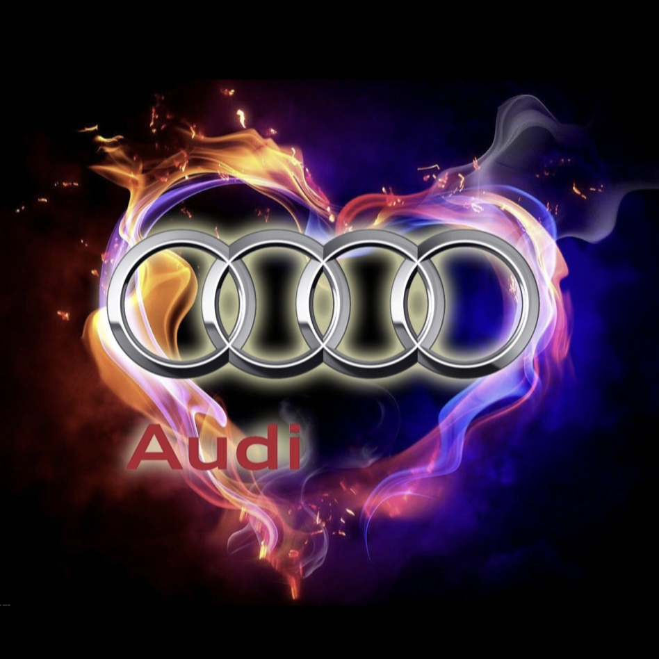 AUDI LOGO PROJECTOT LIGHTS Nr.20 (Menge 1 = 2 Logofolien /2 Türleuchten)