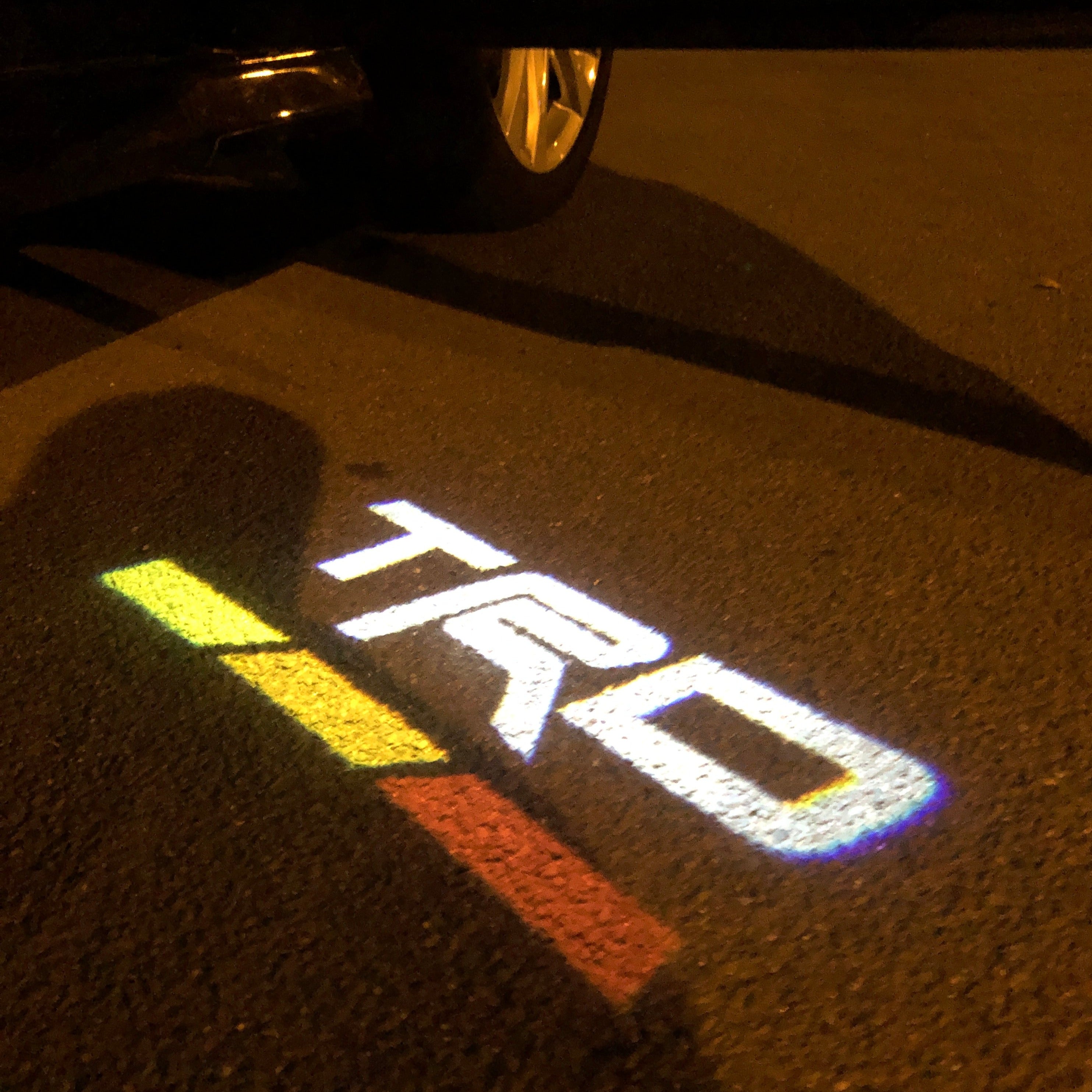 TRD  LOGO PROJECTOT LIGHTS Nr.16  (quantity 1 = 2 Logo Films /2 door lights）