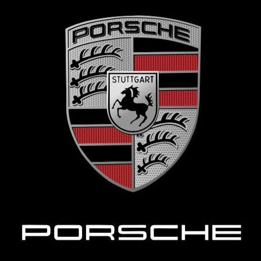 PORSCHE LOGO PROJECTOT LIGHTS Nr.36 (Menge 1 = 2 Logo Film / 2 Türleuchten)