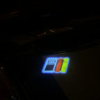 AUDI LOGO PROJECTOT LIGHTS Nr.19 (quantité 1 = 2 Logo Films /2 feux de porte)