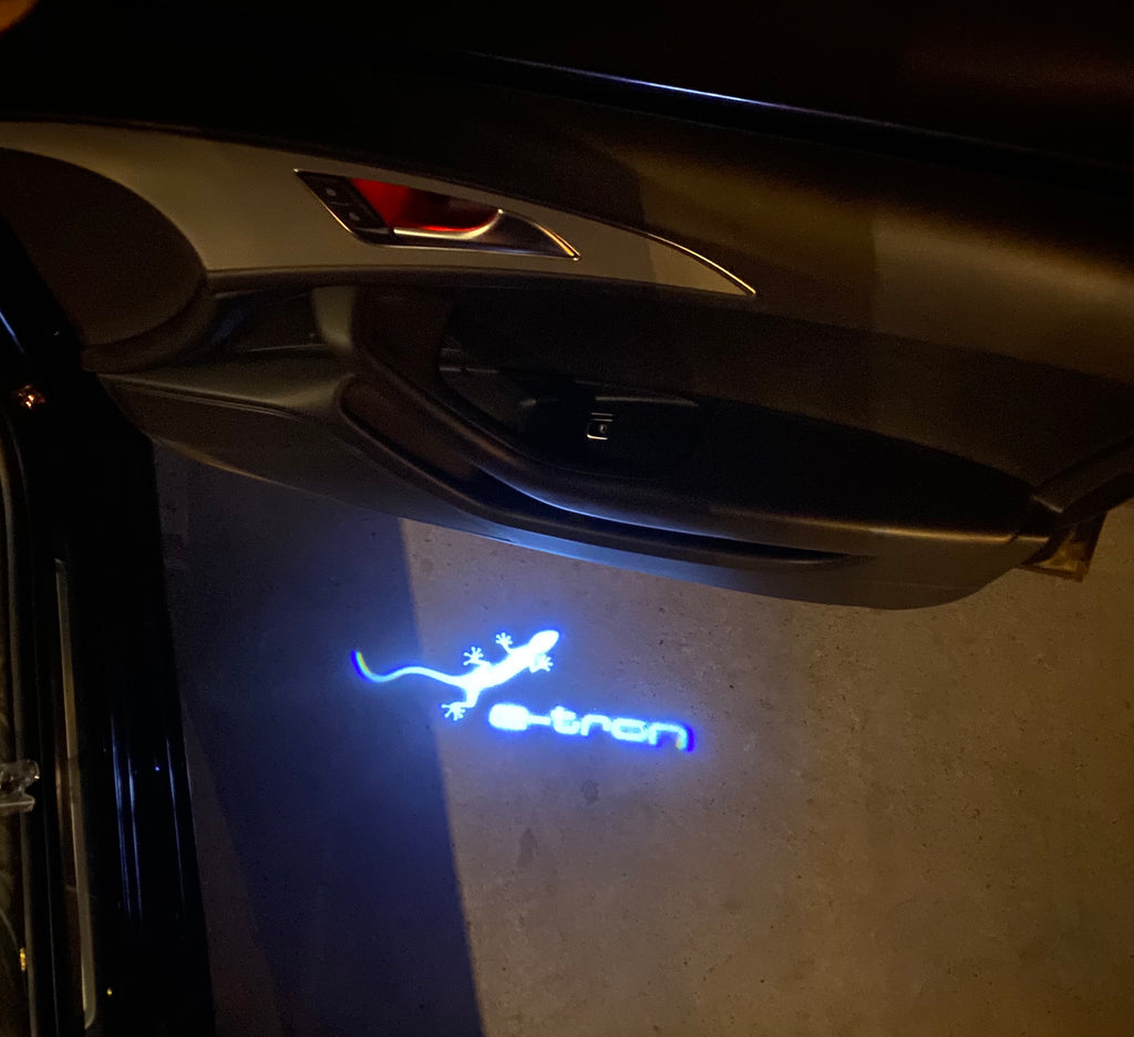 AUDI LOGO PROJECTOT LIGHTS Nr.19 (quantité 1 = 2 Logo Films /2 feux de porte)