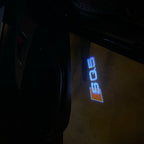 AUDI LOGO PROJECTOT LIGHTS Nr.58 (Menge 1 = 2 Logofolien /2 Türleuchten)