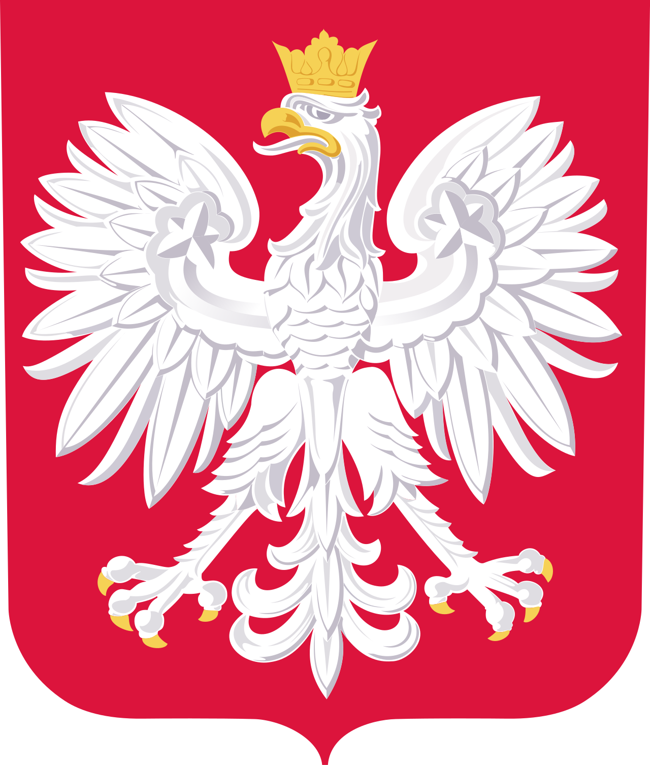 Logo Rzeczpospolita Polska National Flag (quantità 1 = 1 set / 2 pellicole logo / Può sostituire di luci altri loghi)