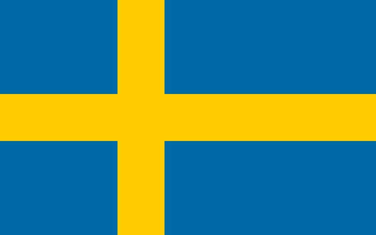 Svezia Konungariket Sverige Bandiera Nazionale logo (quantità 1 = 1 set / 2 pellicola logo / Può sostituire di luci altri loghi)