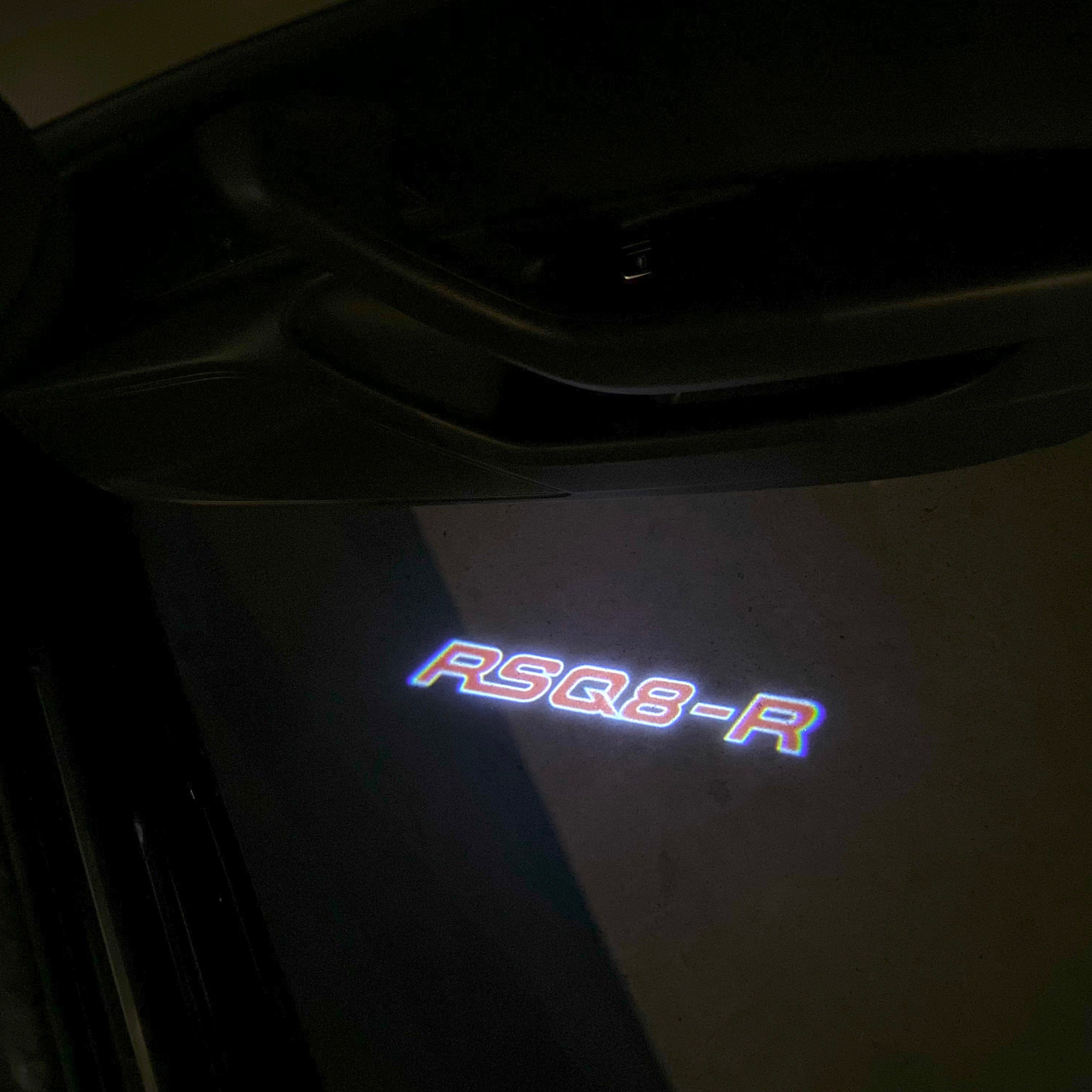 AUDI LOGO PROJECTOT LIGHTS Nr.19 (quantité 1 = 2 Logo Films /2 feux de porte)