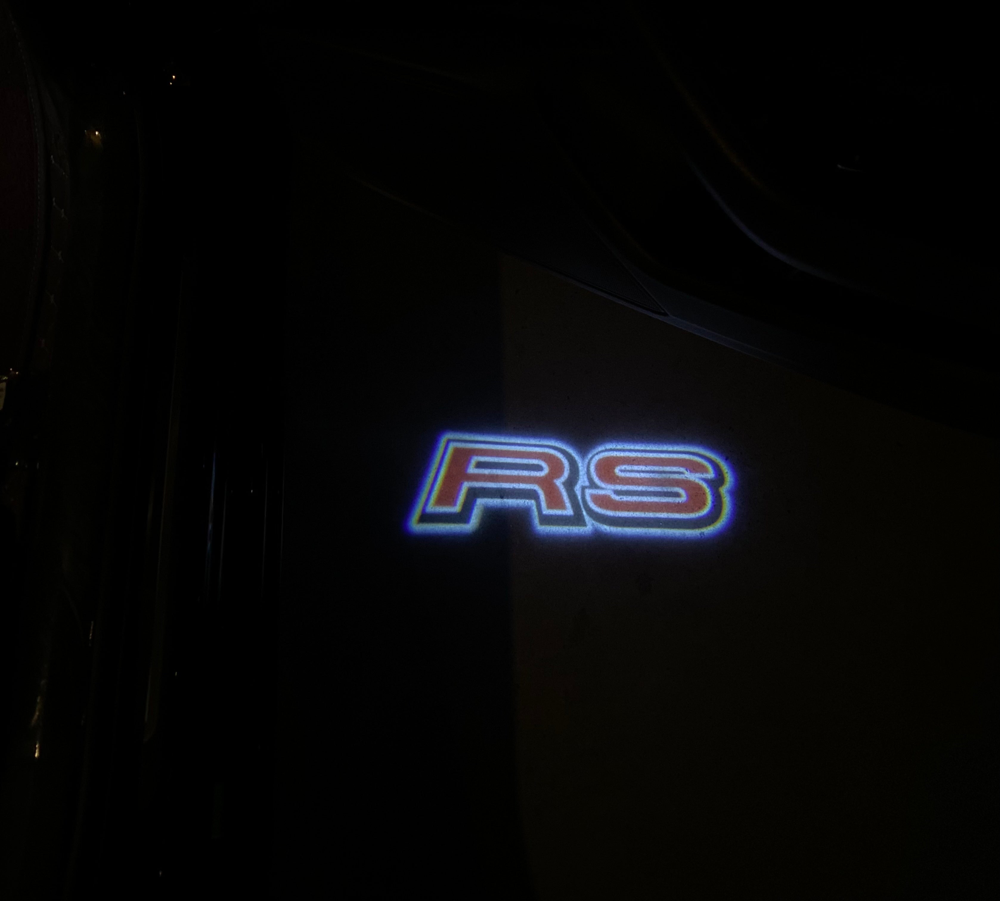 AUDI LOGO PROJECTOT LIGHTS Nr.19 (quantité 1 = 2 Logo Films /2 feux de porte)