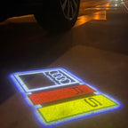 AUDI LOGO PROJECTOT LIGHTS Nr.19 (quantité 1 = 2 Logo Films /2 feux de porte)
